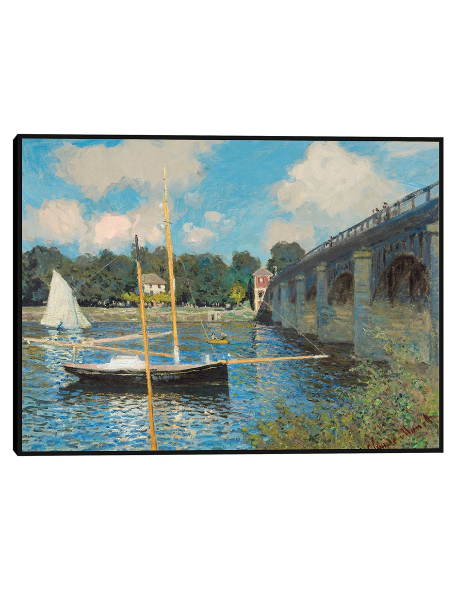 Cuadro decorativo El puente de Argenteuil técnica mixta Puentes