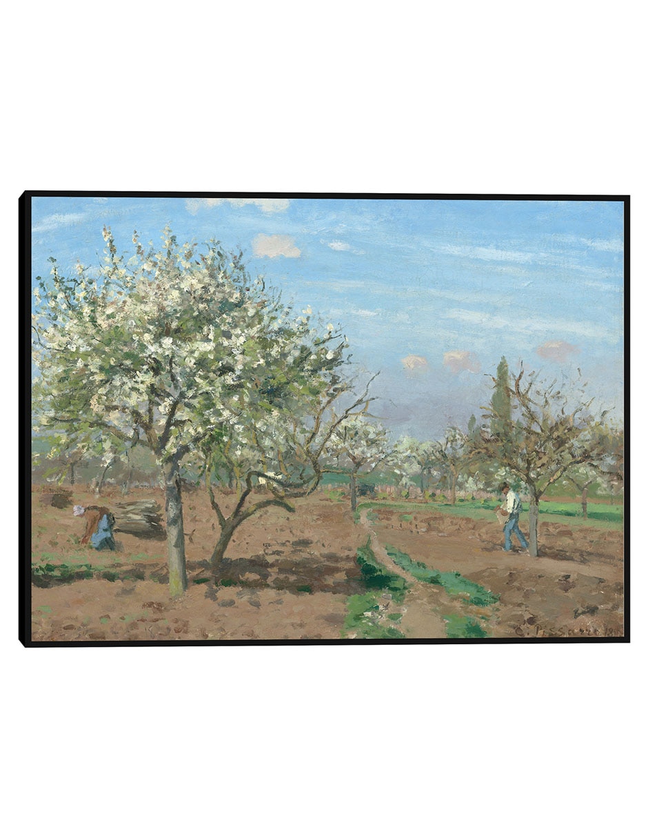 Cuadro decorativo Huerto en flor Louveciennes técnica mixta Primavera Cuadro decorativo Huerto en flor Louveciennes técnica mixta Primavera