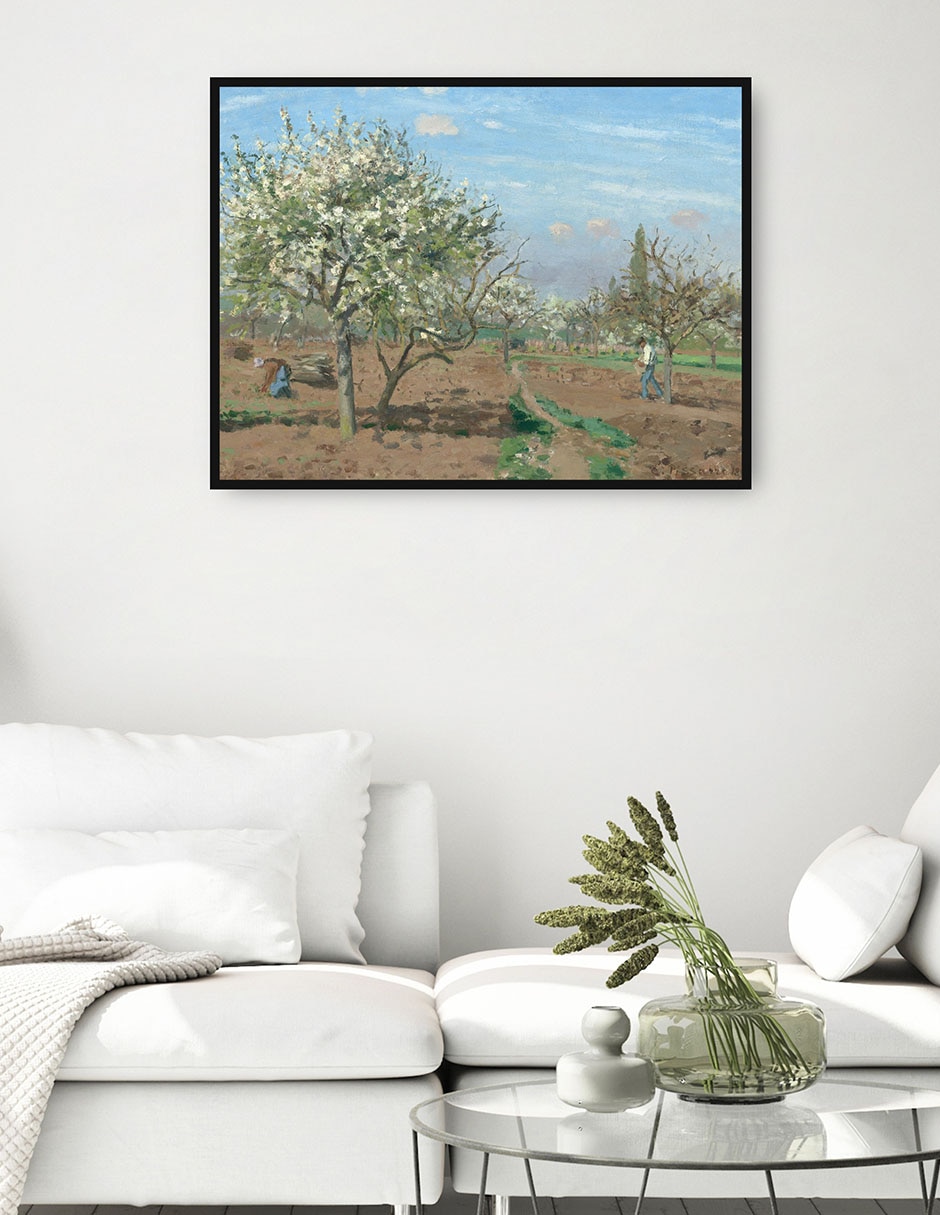 Cuadro decorativo Huerto en flor Louveciennes técnica mixta Primavera 2