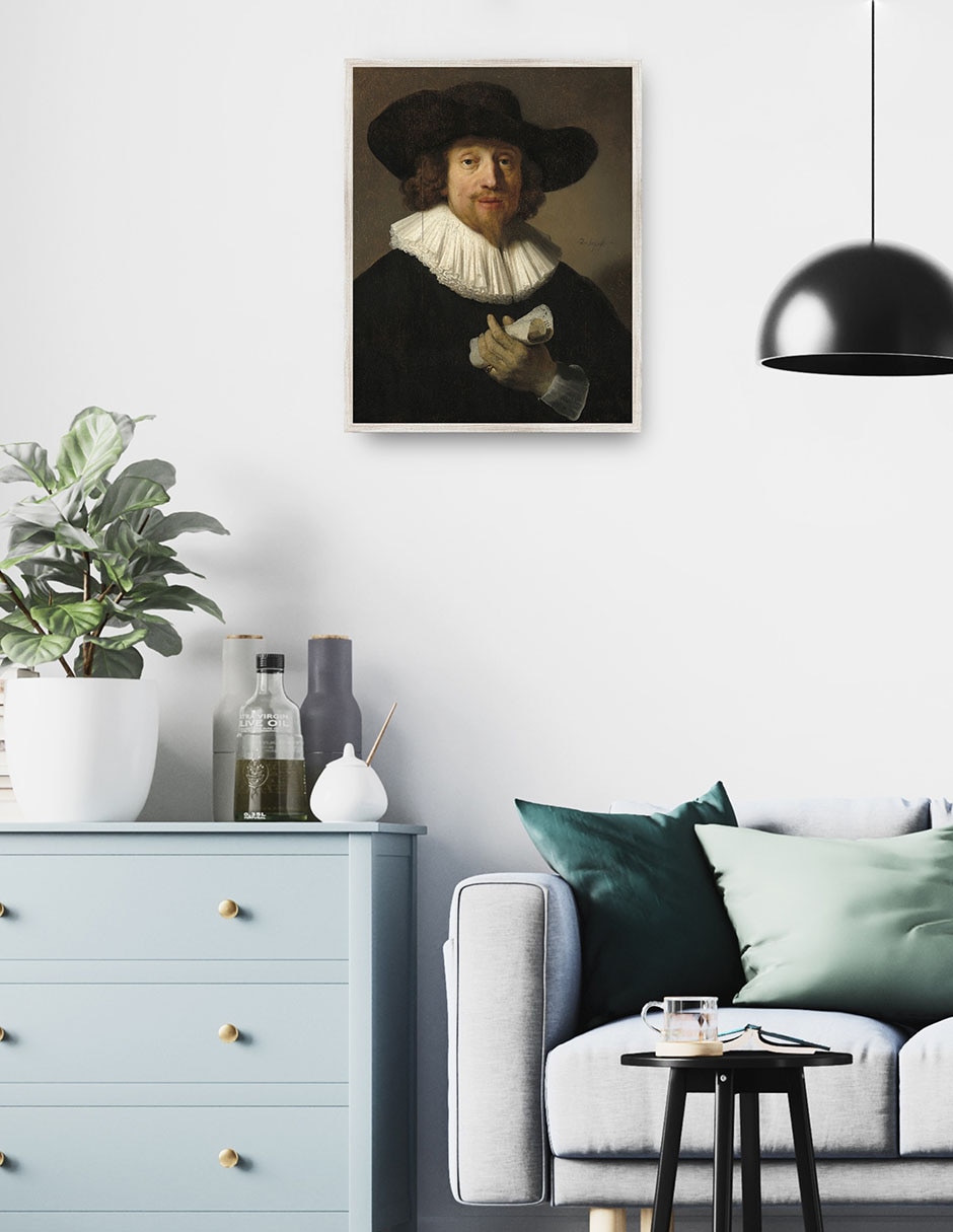Cuadro decorativo Hombre Con Una Partitura (1633) técnica mixta Fotografía 2