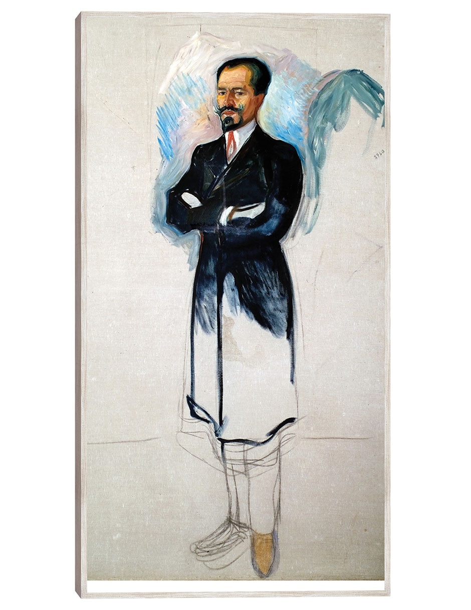 Cuadro decorativo Retrato de Ernest Thiel (Estudio) (1907) - Impresión en Lienzo técnica mixta Fotografía