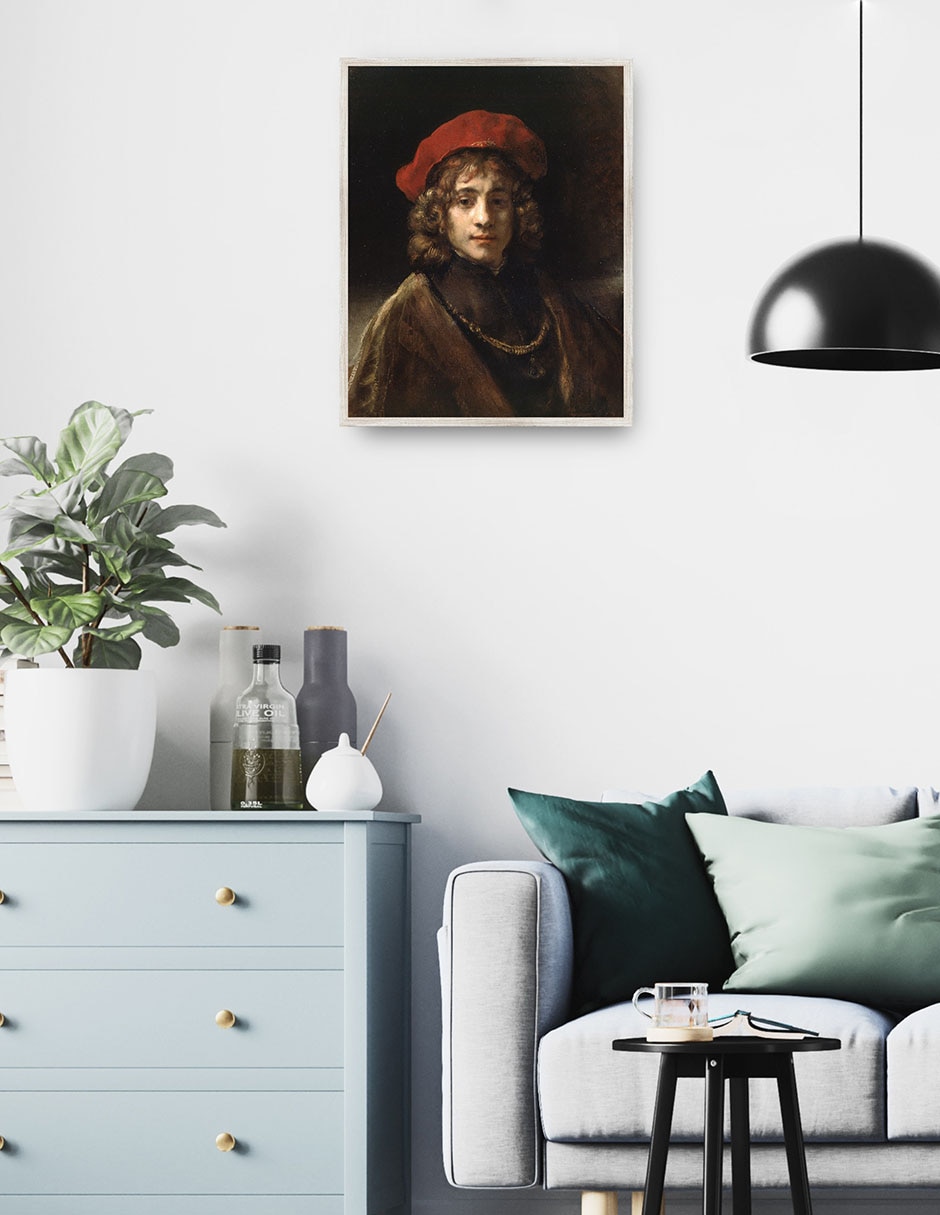 Cuadro decorativo Tito, El Hijo del Artista (C. 1657) - Impresión en Lienzo con Marco técnica mixta Fotografía 2