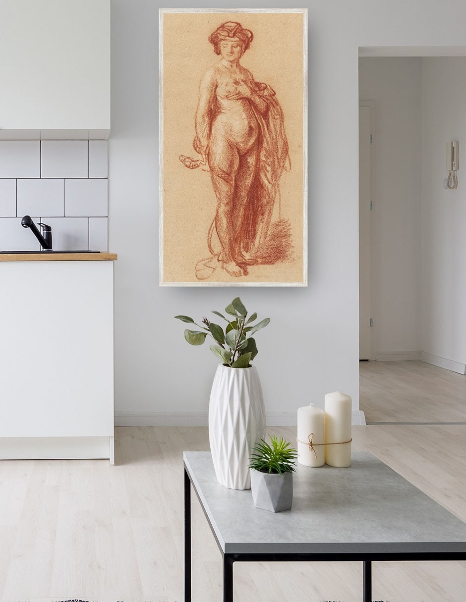 Cuadro decorativo Mujer Desnuda Con Serpiente (1637) técnica mixta Fotografía 2