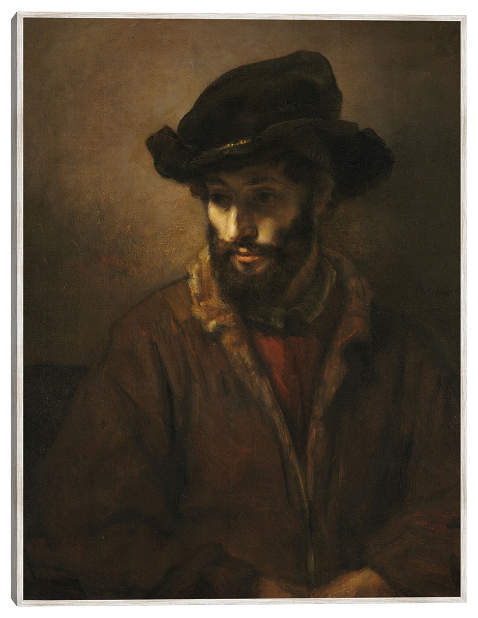 Cuadro decorativo Un Hombre Barbudo Con Sombrero (C. 1655-1660) técnica mixta Fotografía Cuadro decorativo Un Hombre Barbudo Con Sombrero (C. 1655-1660) técnica mixta Fotografía