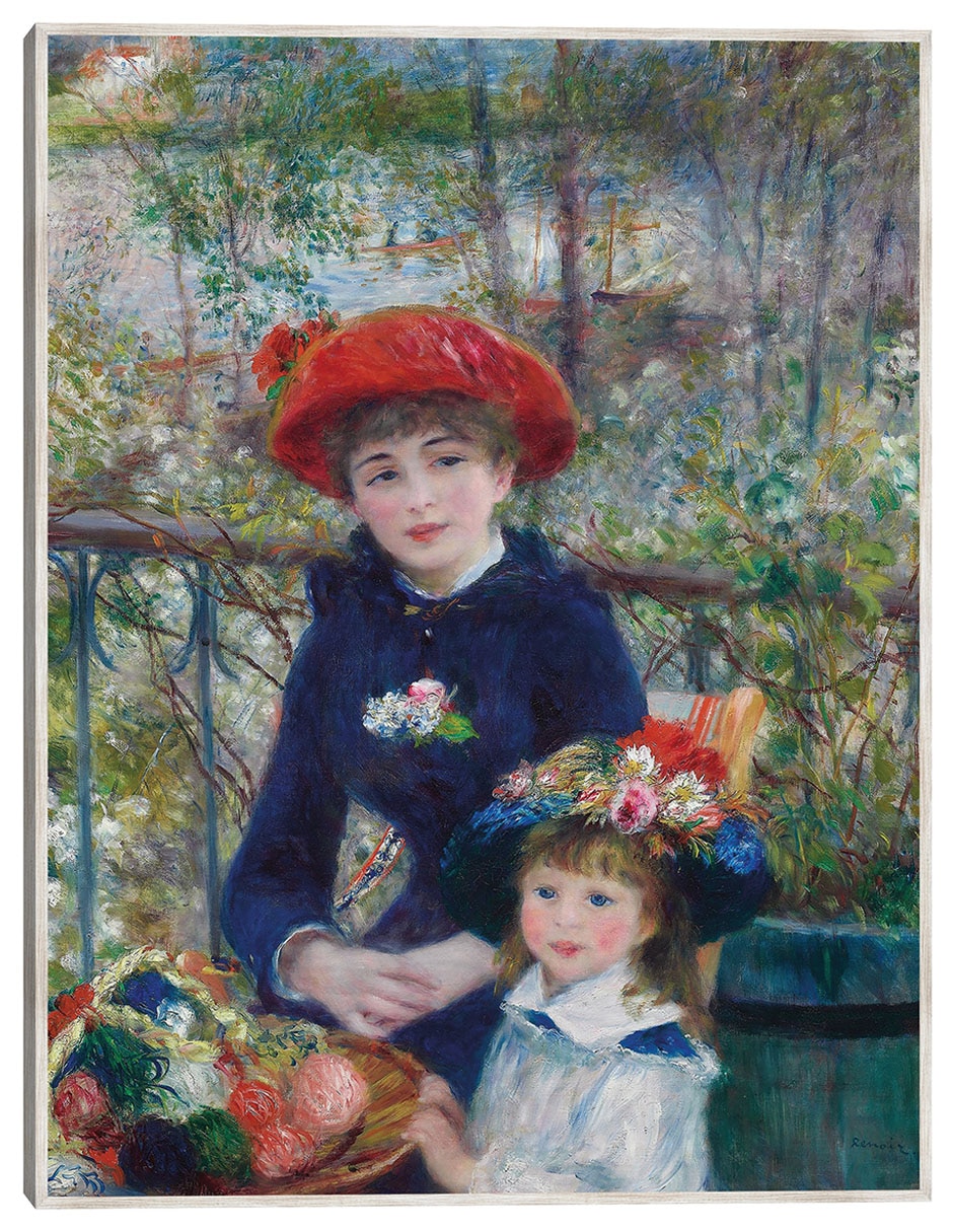Cuadro decorativo Dos Hermanas (En La Terraza) (1881) técnica mixta Fotografía