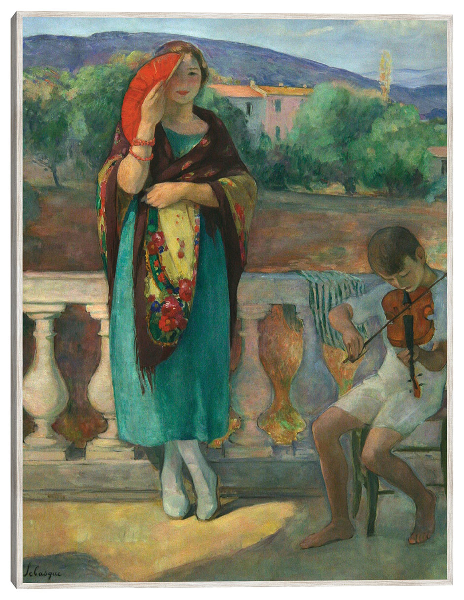 Cuadro decorativo En El Balcón (1920) técnica mixta Gente Cuadro decorativo En El Balcón (1920) técnica mixta Gente