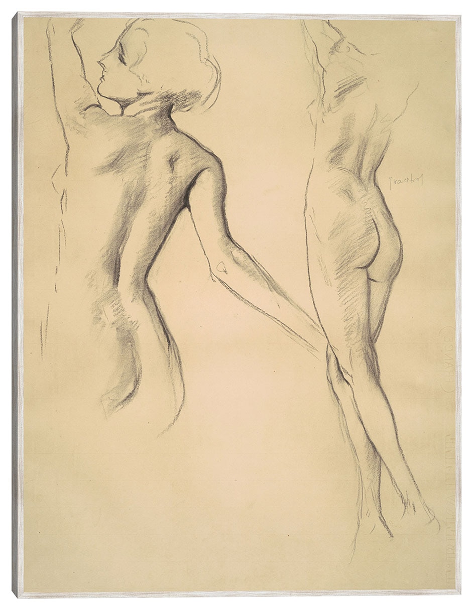 Cuadro decorativo Estudios Para 'Figuras Danzantes' (1919-1920) técnica mixta Siluetas