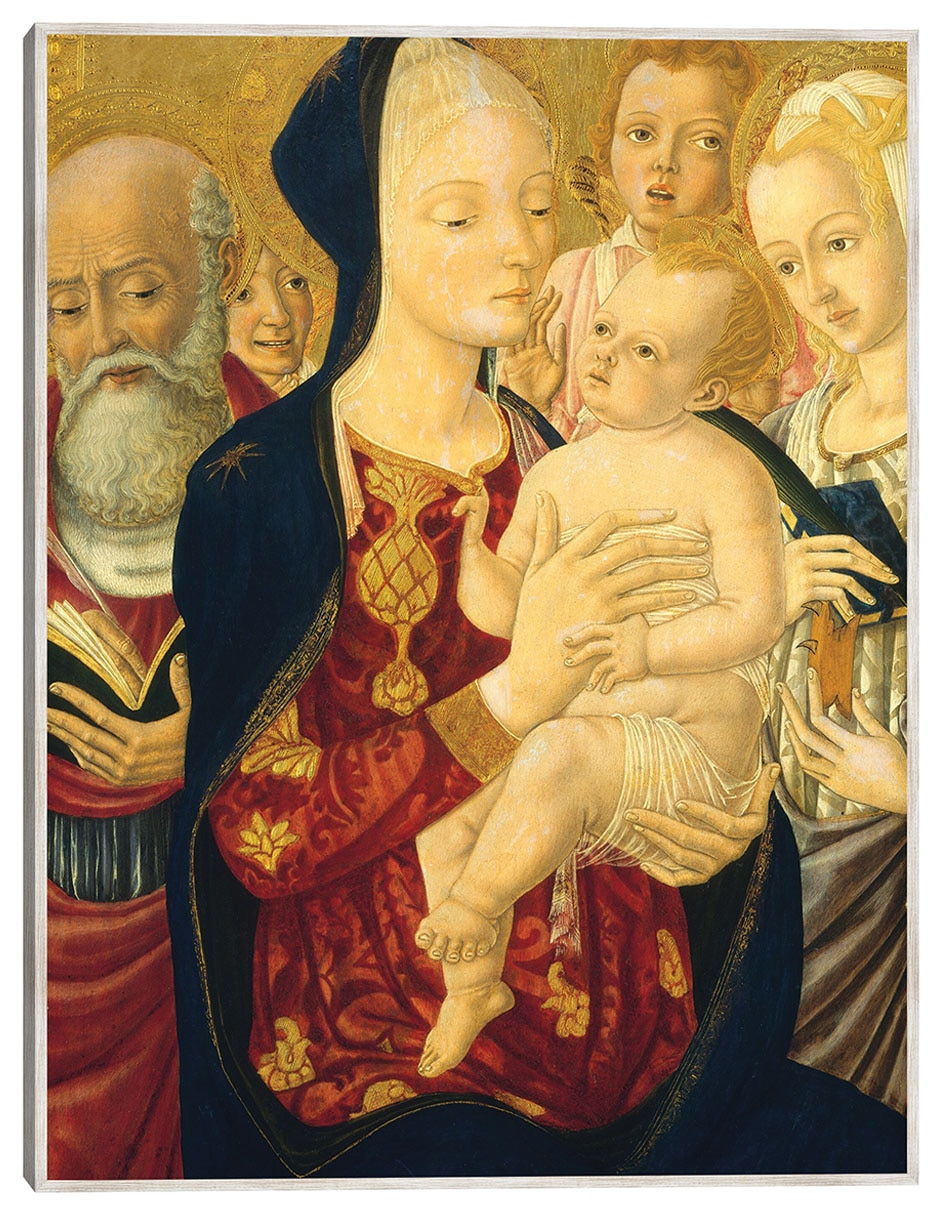 Cuadro decorativo La Virgen Y El Niño Con San Jerónimo, Santa Catalina De Alejandría Y Ángeles, C. 1465/1470 técnica mixta Vírgenes Cuadro decorativo La Virgen Y El Niño Con San Jerónimo, Santa Catalina De Alejandría Y Ángeles, C. 1465/1470 técnica mixta Vírgenes