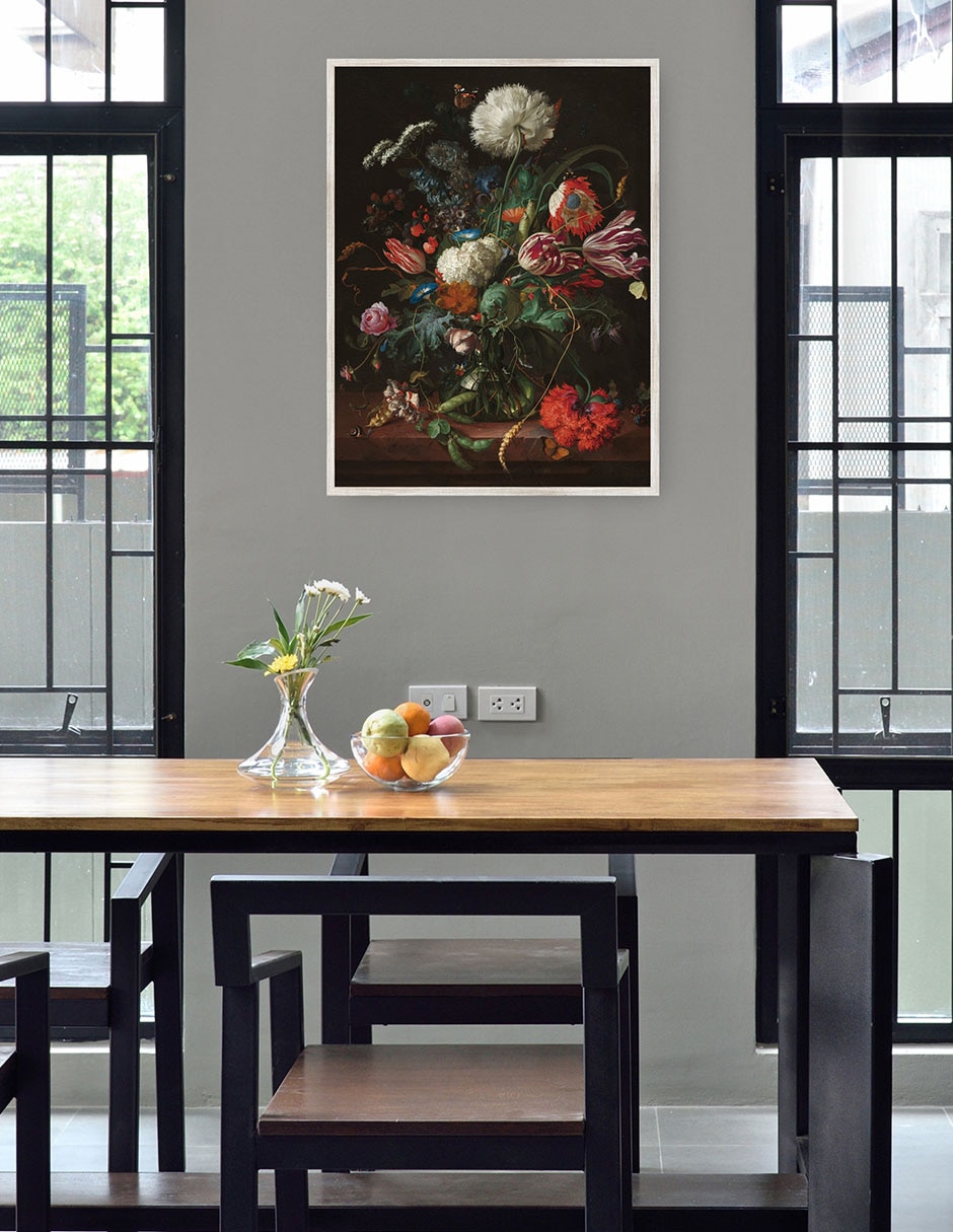 Cuadro decorativo Jarrón De Flores, C. 1660 técnica mixta Ramos 2