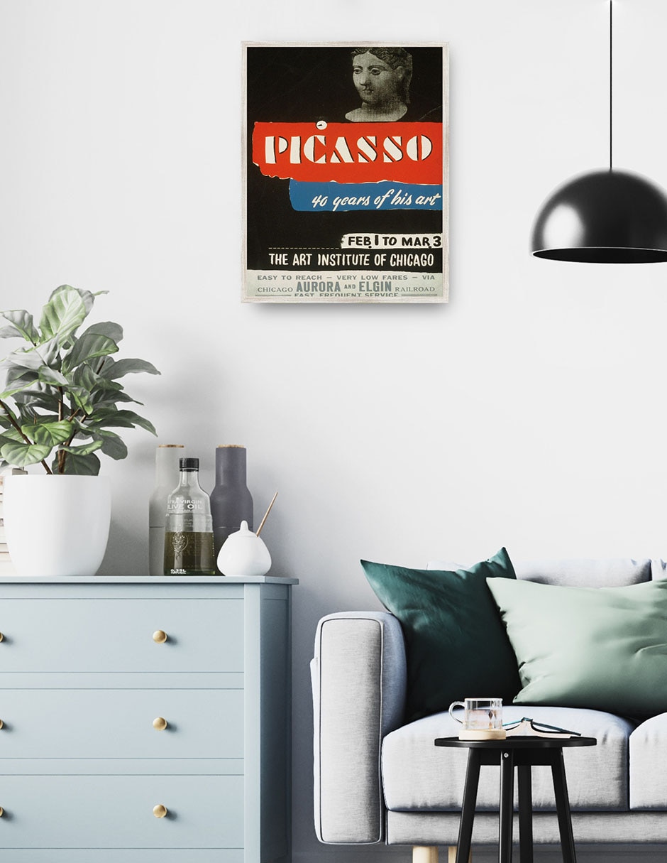 Cuadro decorativo Picasso–40 Años De Su Arte (1936) técnica mixta Publicidad 3