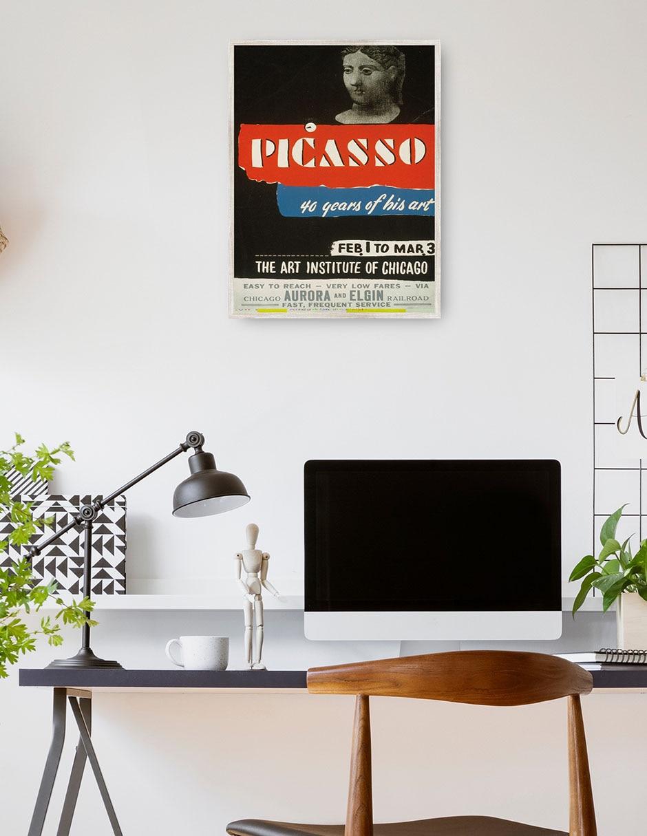 Cuadro decorativo Picasso–40 Años De Su Arte (1936) técnica mixta Publicidad 2