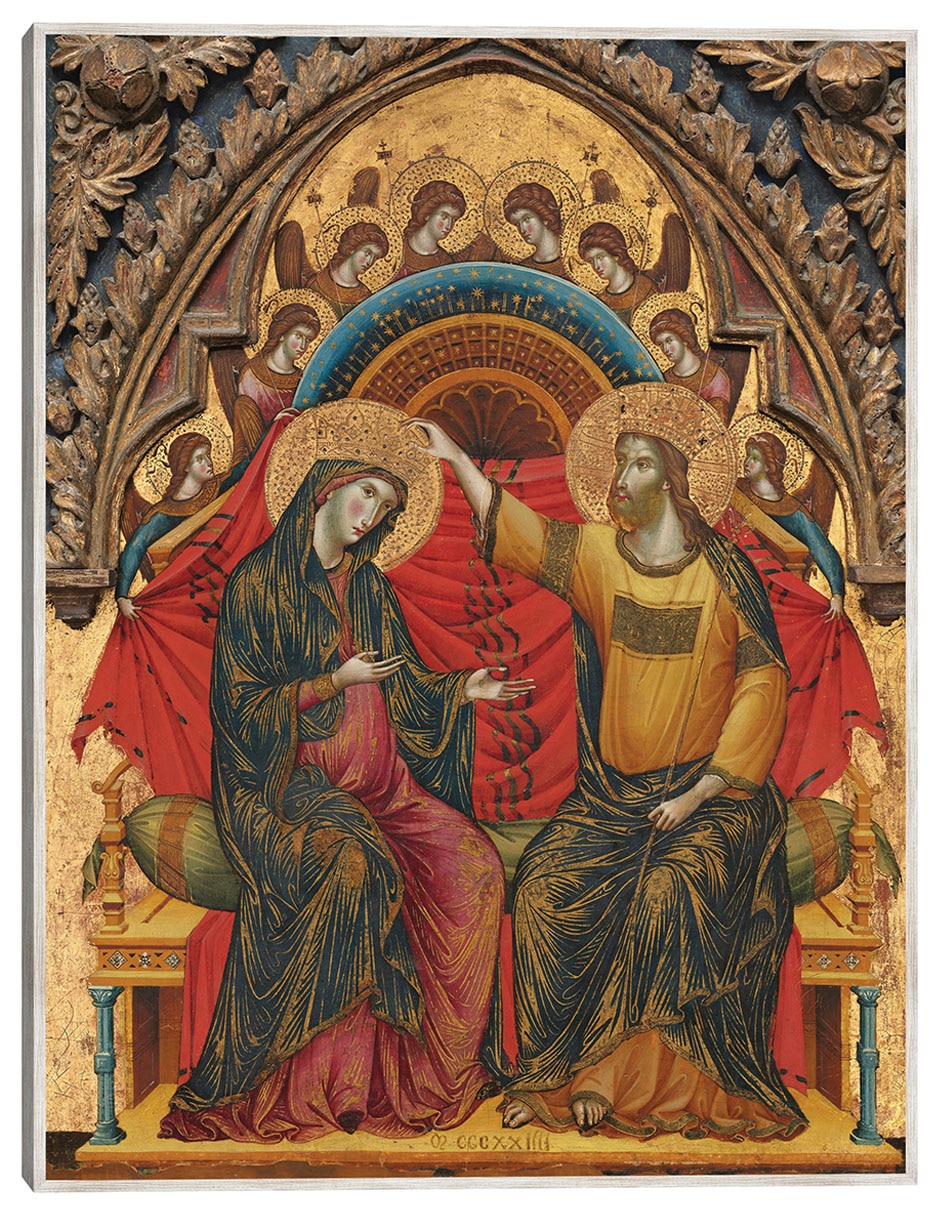Cuadro decorativo La Coronación De La Virgen, 1324 técnica mixta Vírgenes