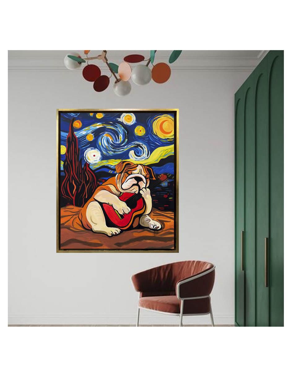 Pintura Vandogh técnica acrílico Animalart 2