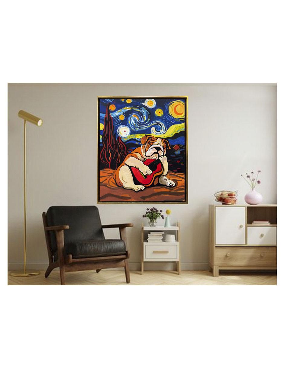 Pintura Vandogh técnica acrílico Animalart 3