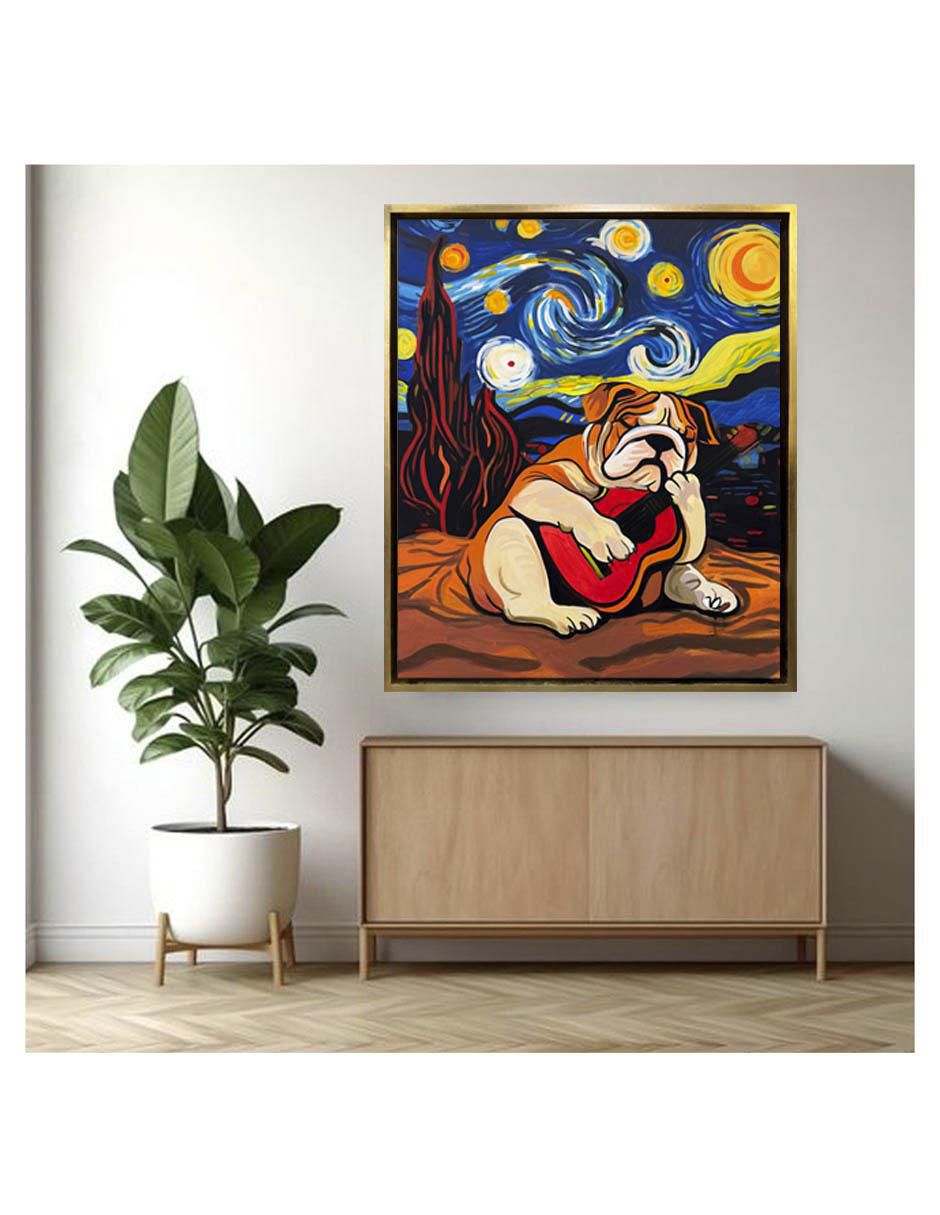 Pintura Vandogh técnica acrílico Animalart 4