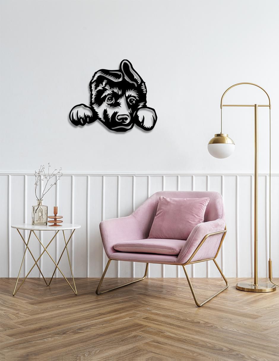 Cuadro decorativo cachorro pastor alemán 2