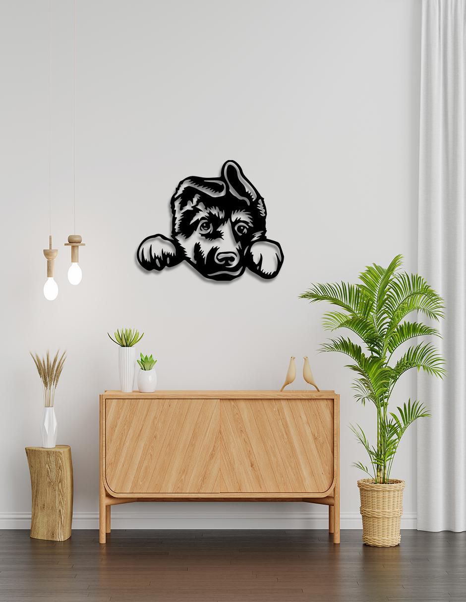 Cuadro decorativo cachorro pastor alemán 3