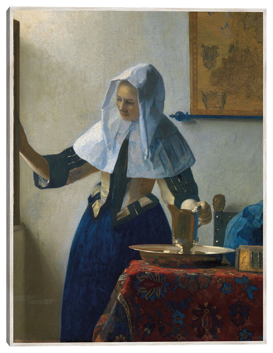 Cuadro decorativo Mujer Joven Con Una Jarra De Agua (Ca. 1662) técnica mixta Gente