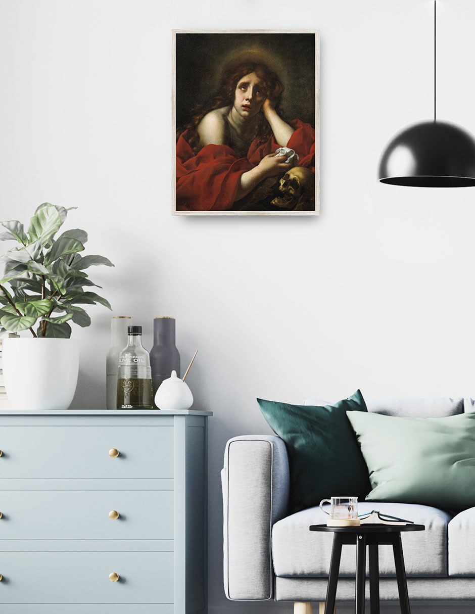 Cuadro decorativo La Penitente María Magdalena técnica mixta  Figuras Celestiales 2