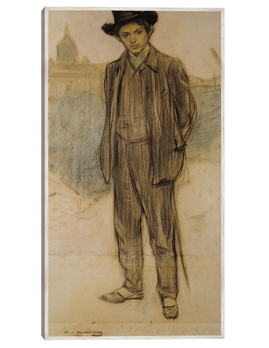 Cuadro decorativo Retrato de Pablo Picasso (Hacia 1900) técnica mixta Gente