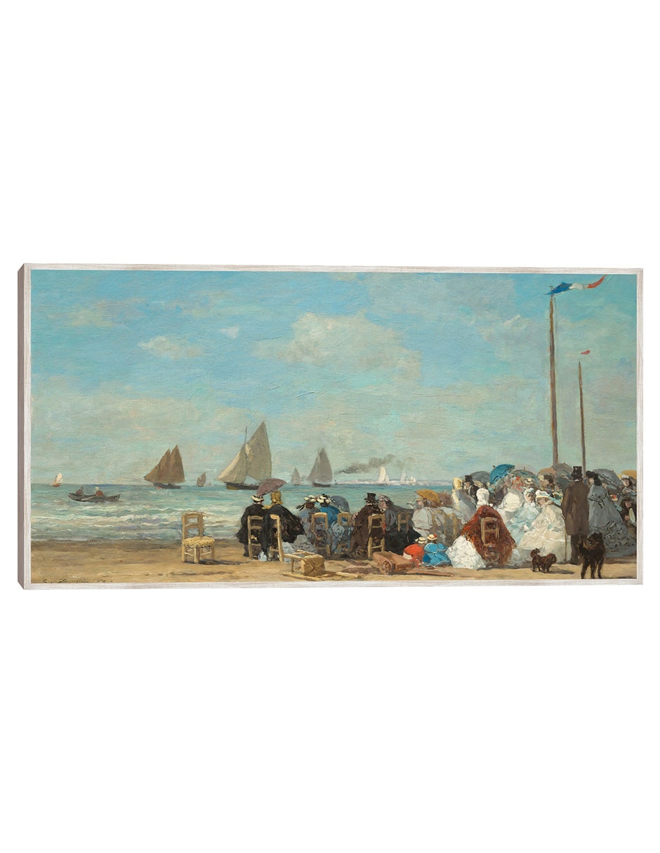 Cuadro decorativo Escena De Playa En Trouville técnica mixta Gente