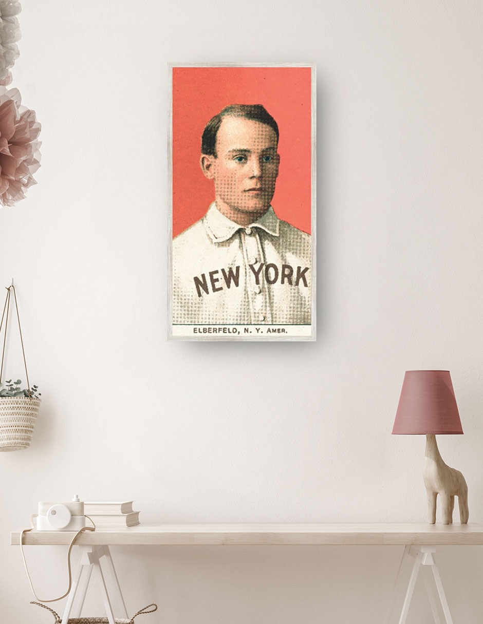 Cuadro decorativo Kid Elberfeld, New York Highlanders, Retrato de Tarjeta de Béisbol técnica mixta  Deportes 2