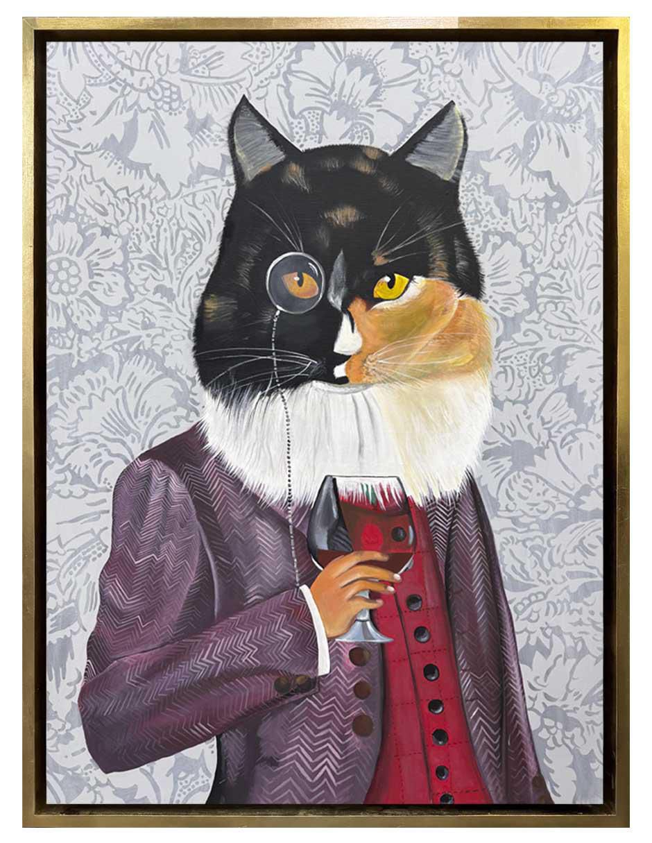 Pintura Lordcat técnica acrílico AnimalArt