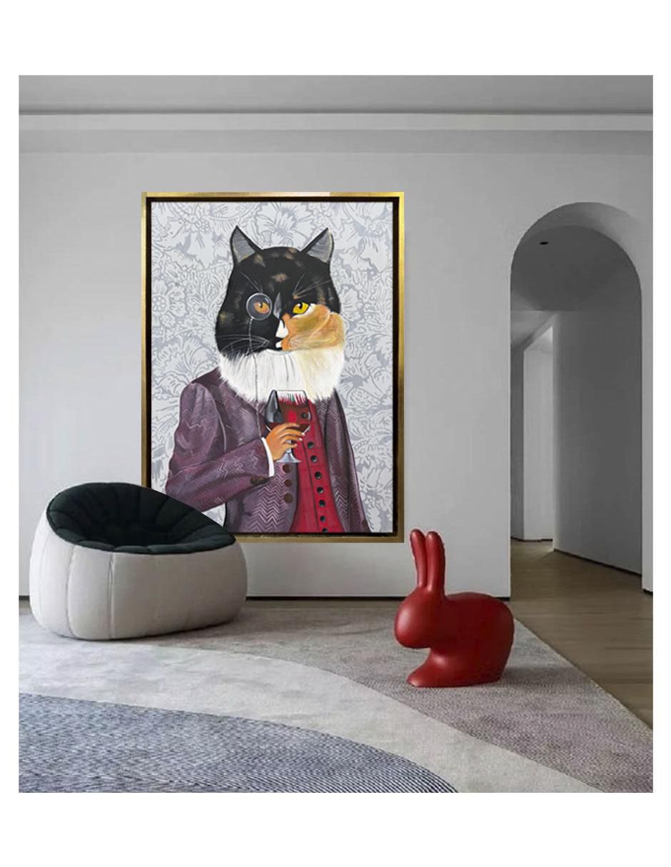 Pintura Lordcat técnica acrílico AnimalArt 4