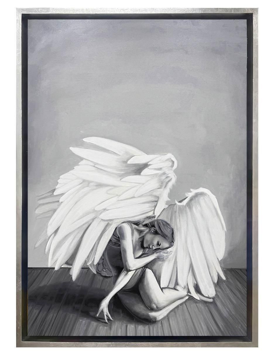 Pintura Broken Wings técnica acrílico Ángeles Pintura Broken Wings técnica acrílico Ángeles