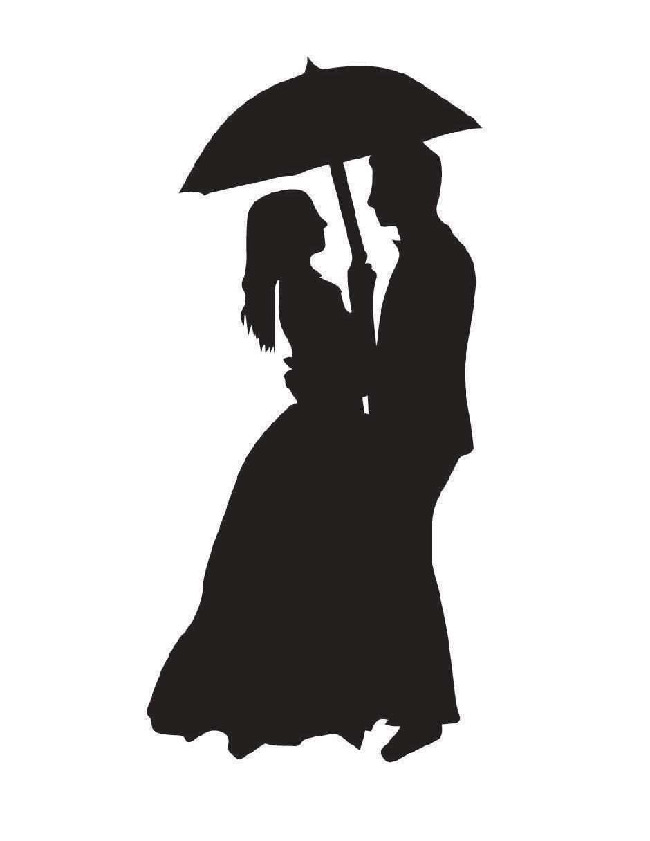 Cuadro decorativo pareja bajo la lluvia Cuadro decorativo pareja bajo la lluvia