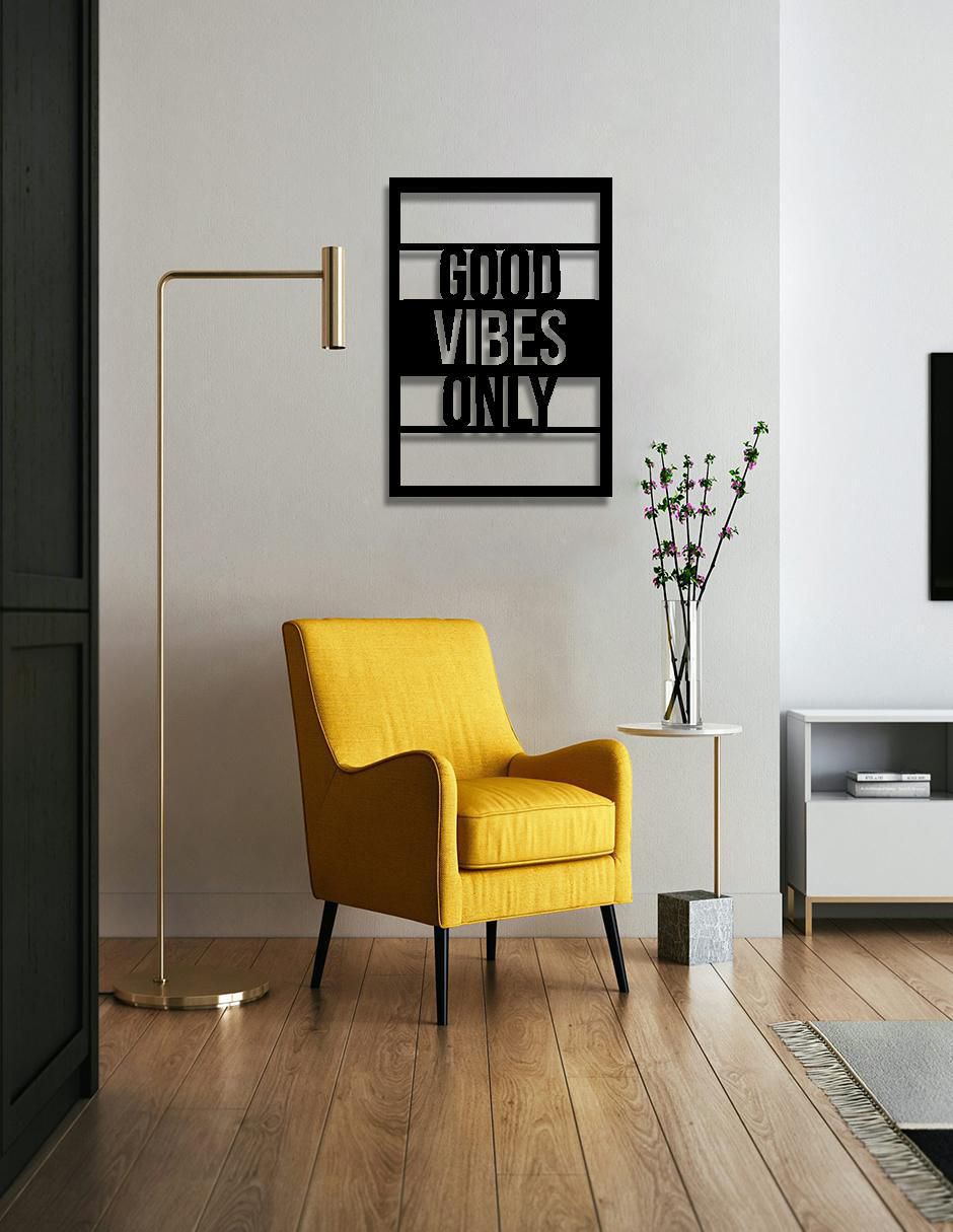Cuadro decorativo good vibes only 2