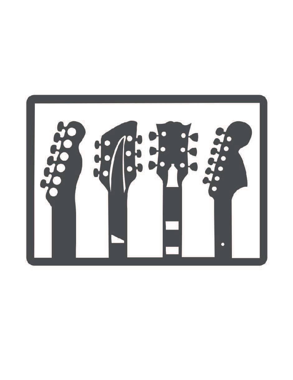 Cuadro decorativo guitarras