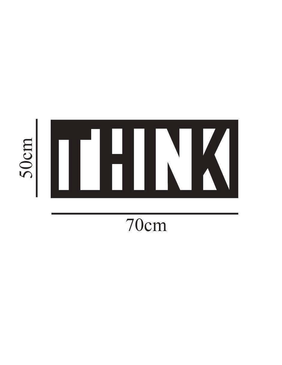 Cuadro decorativo think 5