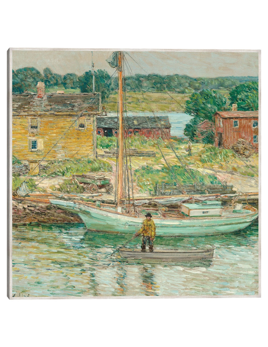 Cuadro decorativo Balandra de Ostras, Cos Cob, 1902 técnica mixta Navegación