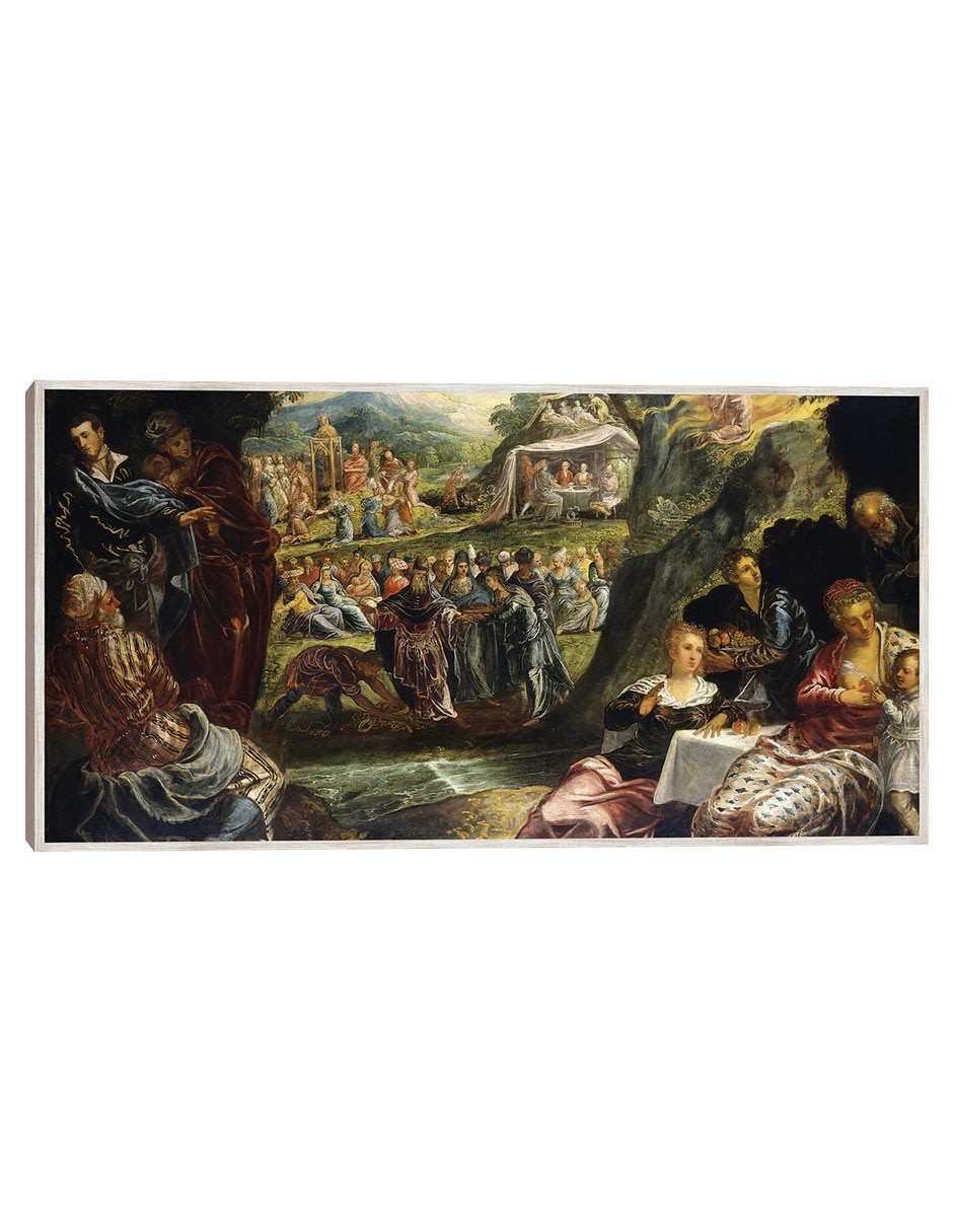 Cuadro decorativo La Adoración Del Becerro de Oro (C. 1594) técnica mixta Religión y Espiritualidad