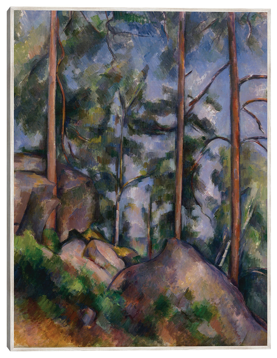 Cuadro decorativo Pinos y Rocas (1897) técnica mixta Bosques