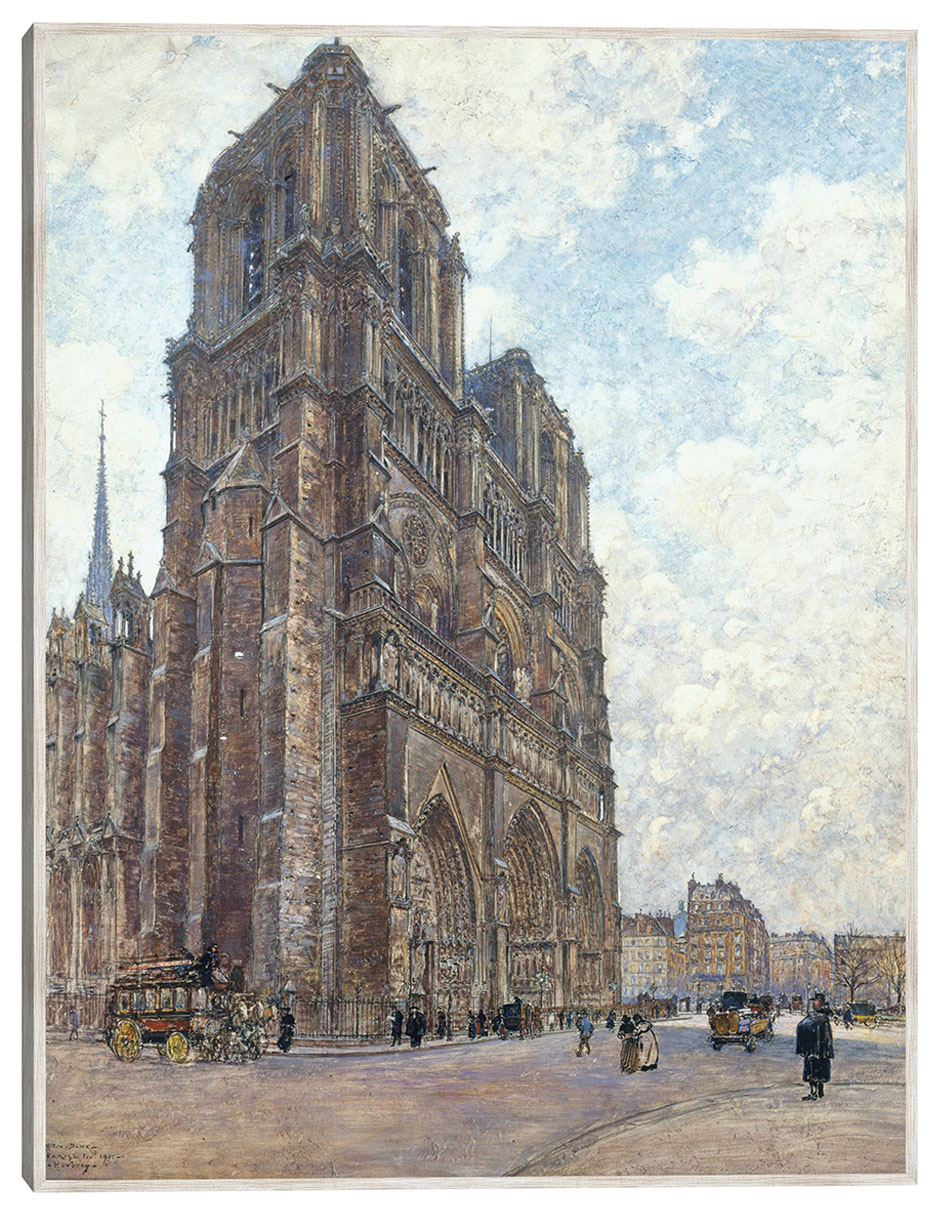 Cuadro decorativo Notre-Dame de París (1901) técnica mixta Lugares Cuadro decorativo Notre-Dame de París (1901) técnica mixta Lugares