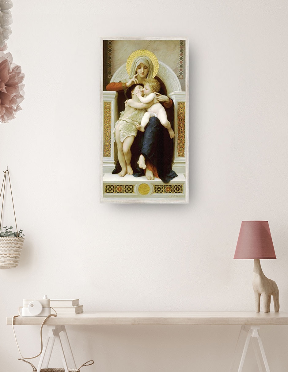 Cuadro decorativo Virgen Con El Niño y Juan Bautista (1875) técnica mixta Vírgenes 2