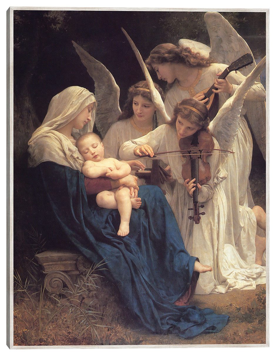Cuadro decorativo El Canto de Los Ángeles (1881) técnica mixta Ángeles