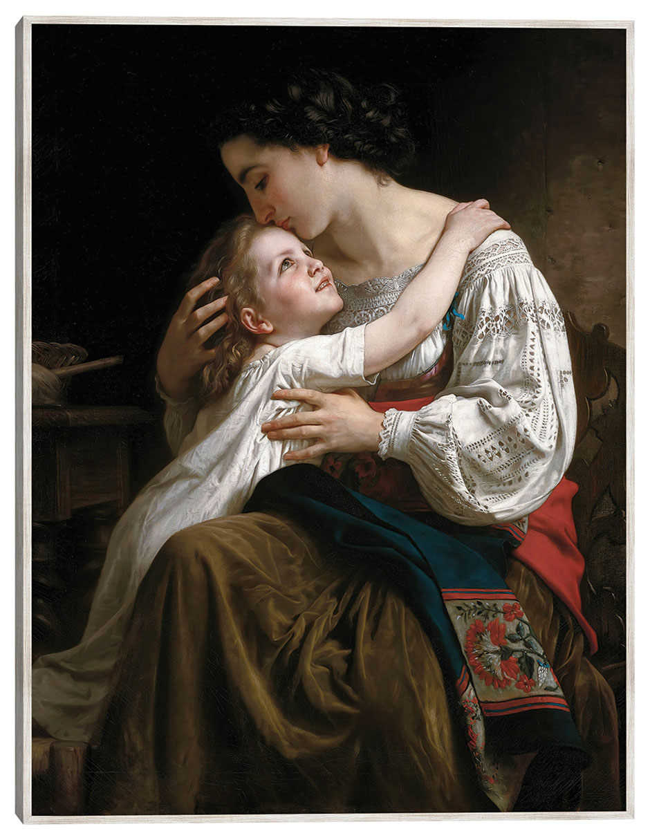 Cuadro decorativo La Palanca (1865) técnica mixta Familia