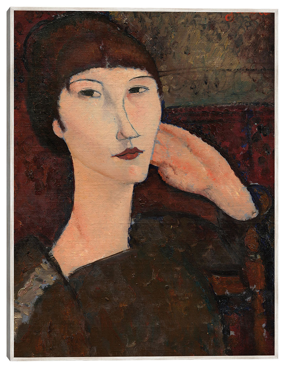 Cuadro decorativo Adrienne (Mujer Con Flequillo), 1917 técnica mixta Retratos