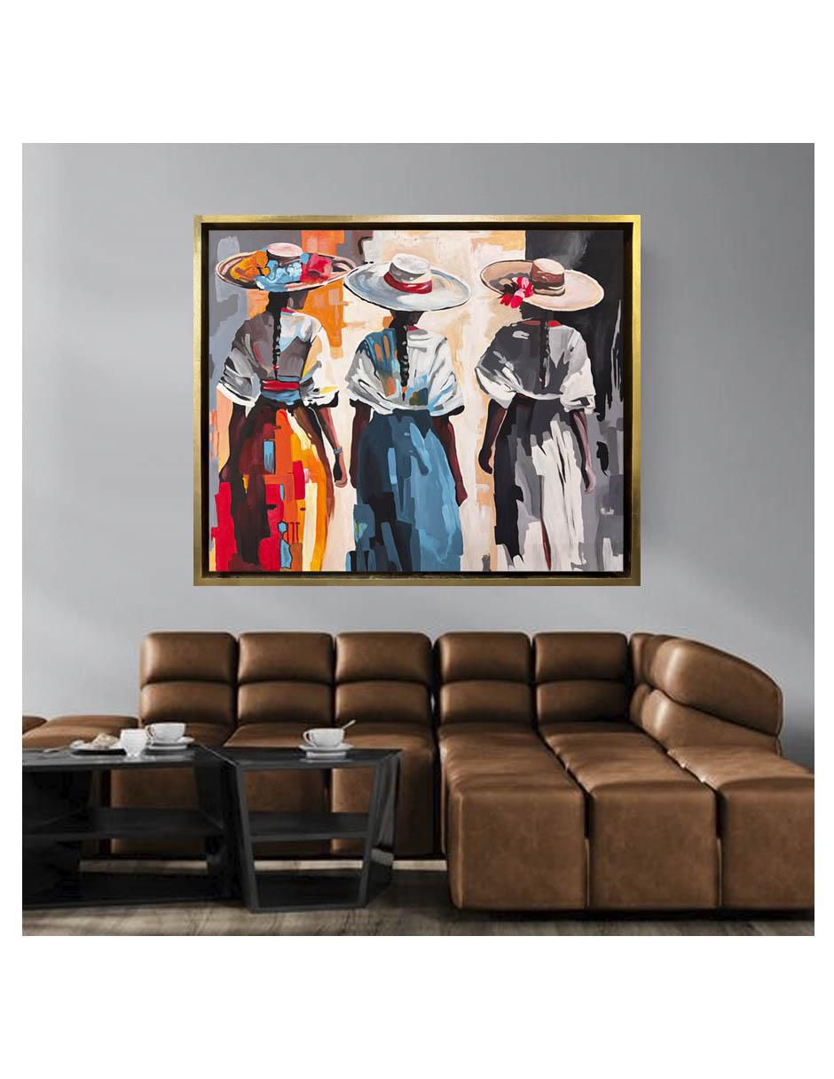 Pintura Tres Fuerzas técnica acrílico Culturales 3