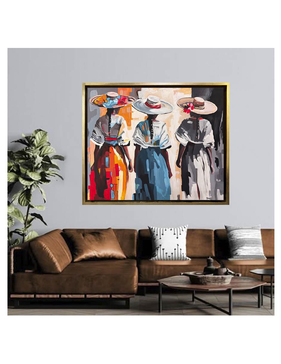 Pintura Tres Fuerzas técnica acrílico Culturales 4