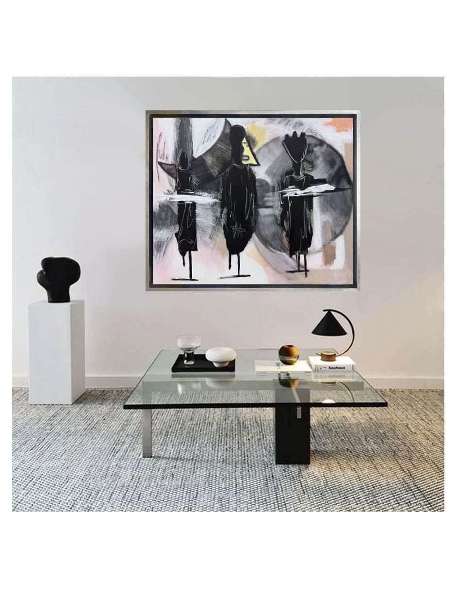 Pintura Vulture técnica acrílico pintado a mano 2
