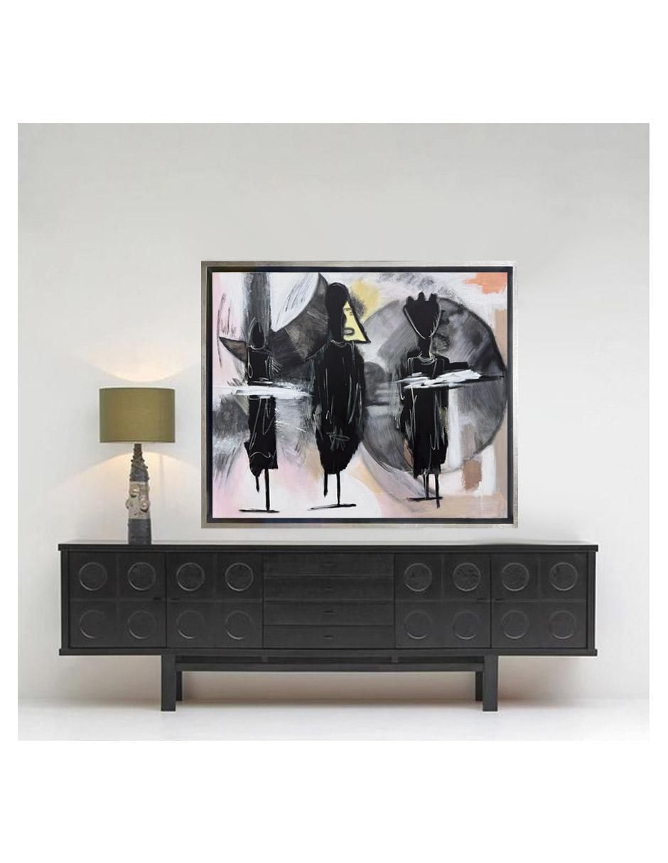 Pintura Vulture técnica acrílico pintado a mano 4