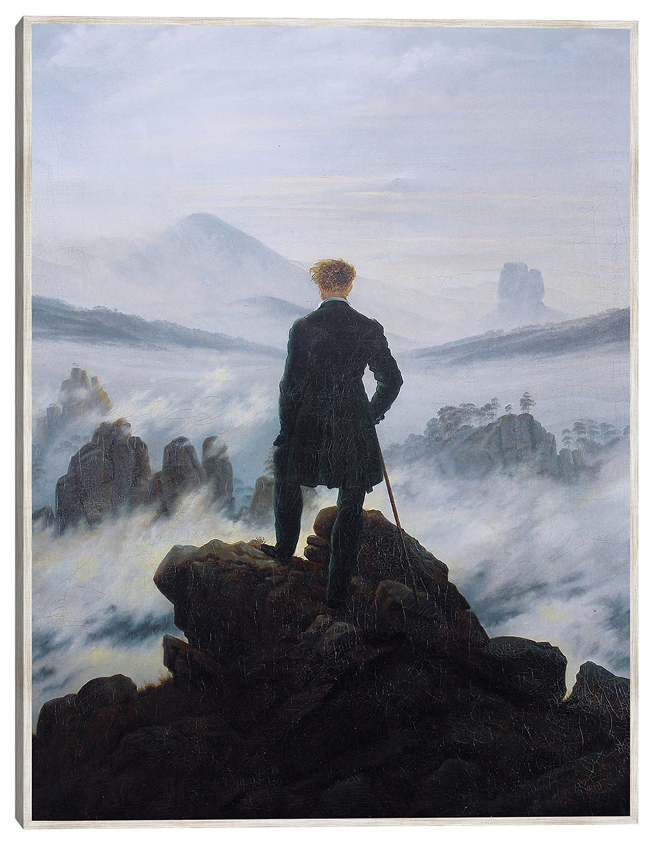 Cuadro decorativo El Caminante Sobre El Mar De Niebla, 1818 técnica mixta Retratos