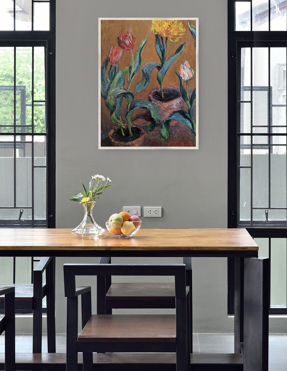 Cuadro decorativo Tulipanes técnica mixta Floración 2