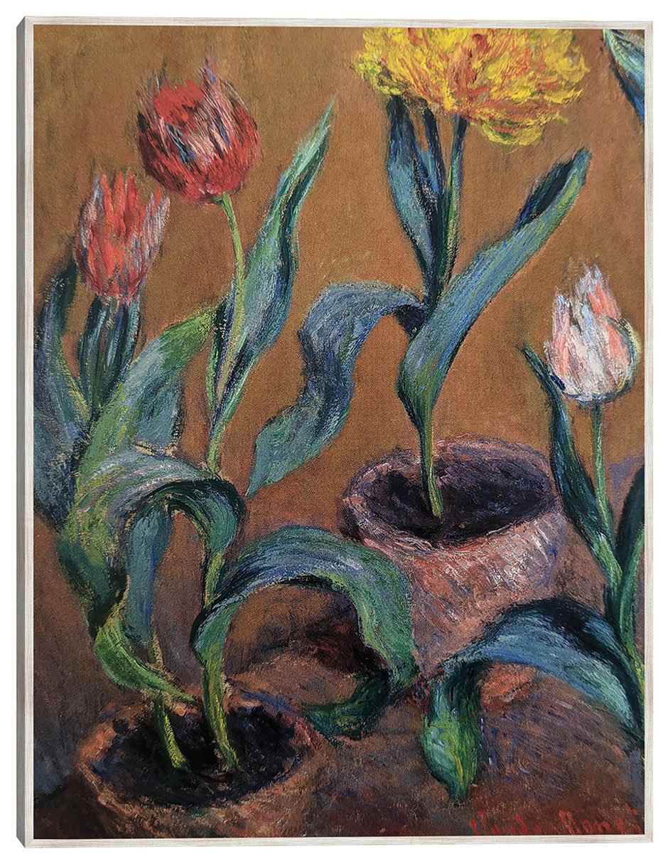 Cuadro decorativo Tulipanes técnica mixta Floración