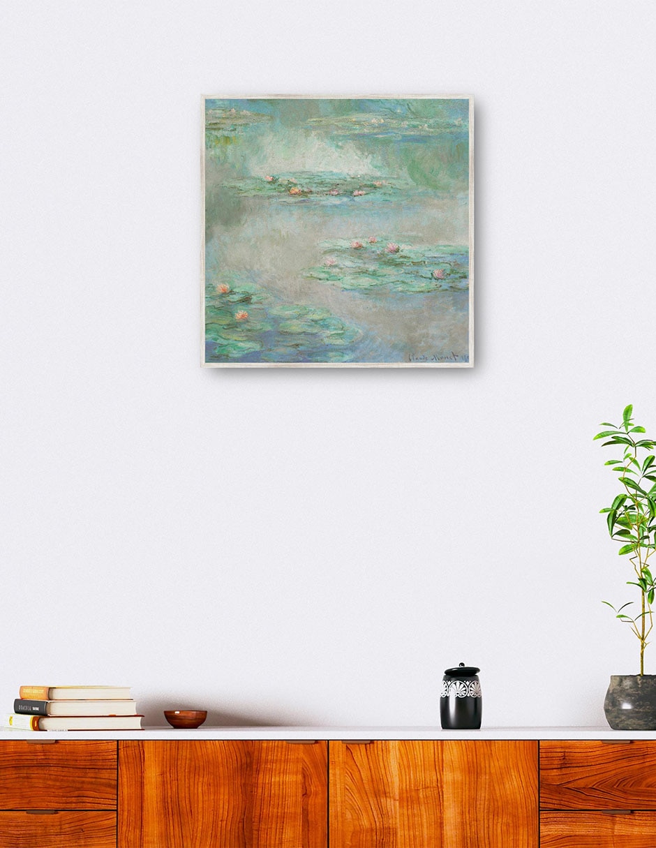 Cuadro decorativo Lirios De Agua técnica mixta Lagos 2