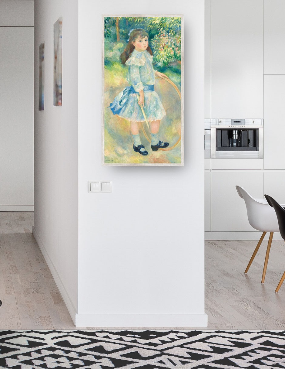 Cuadro decorativo Chica Con Un Aro técnica mixta Gente 2